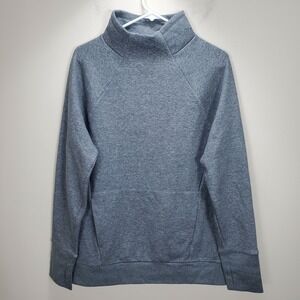 Fabletics NWT Zaylee Funnel Neck Tunic Thumbholes Sweater Athleisure Kangaroo Pt